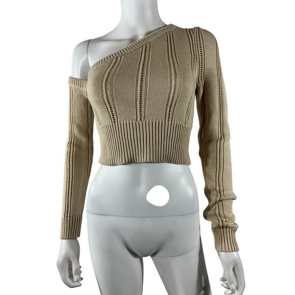Majorelle 'Landau' Beige Cotton Sweater Size S - Picture 2 of 4